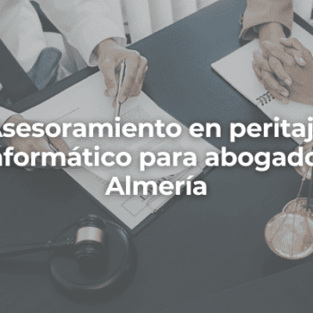 Asesoramiento en peritaje informatico para abogados Almeria